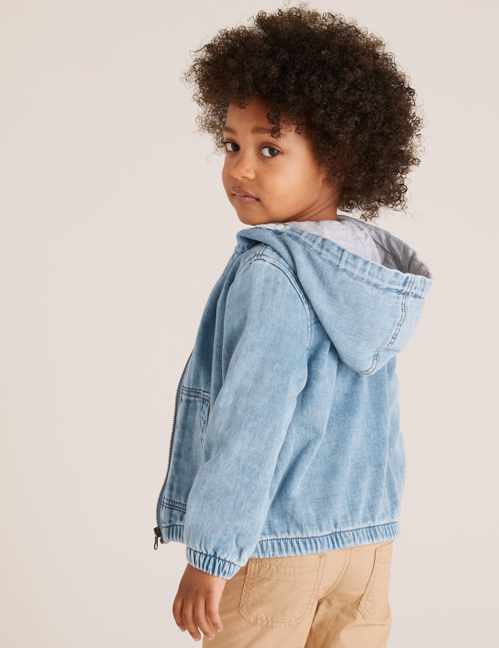 Denim Hooded Zip Through Jacket (2-7 Yrs) 5 of 5