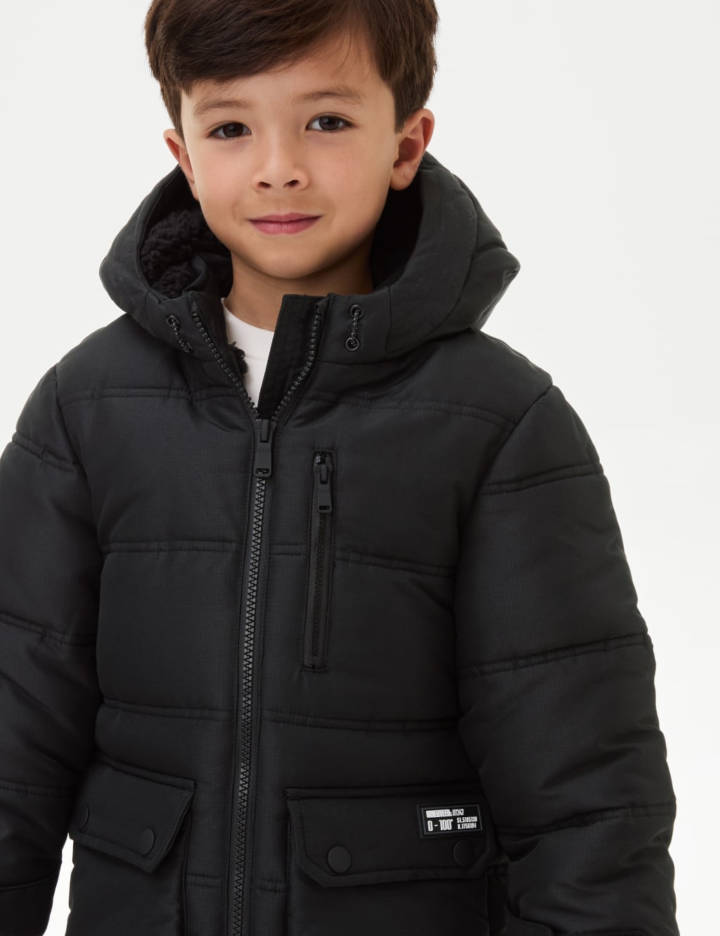 Stormwear Hooded Padded Coat 2 8 Yrs M S Collection M S