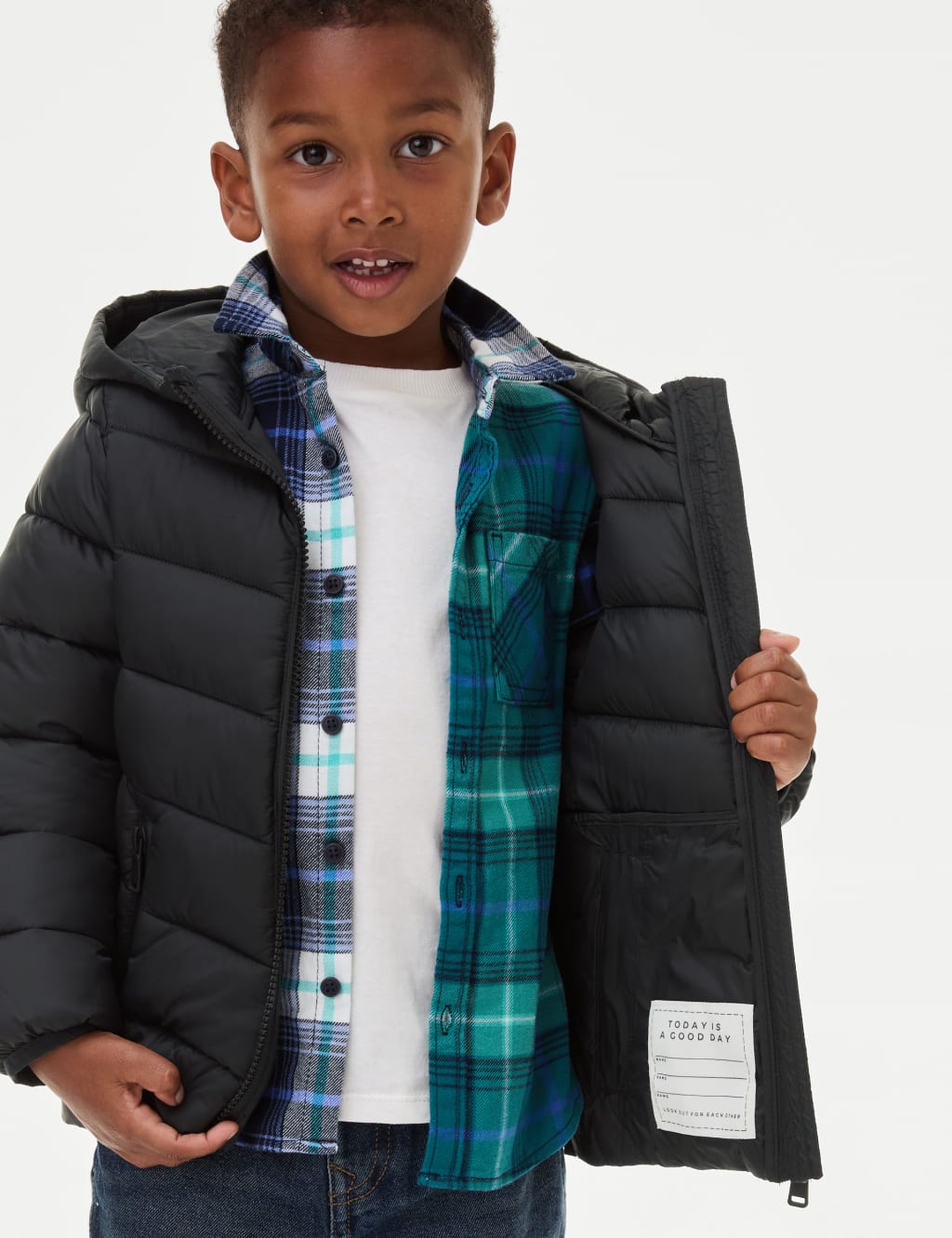 Per una padded coat with stormwear on sale