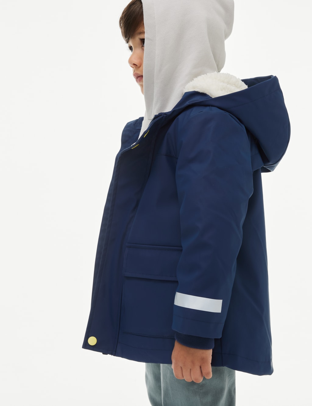Hooded borg coat cheap