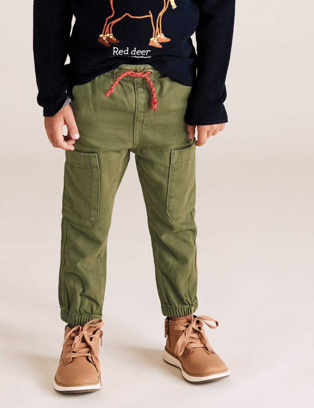 Cotton Woven Skater Trousers (2-7 Yrs) | M&S