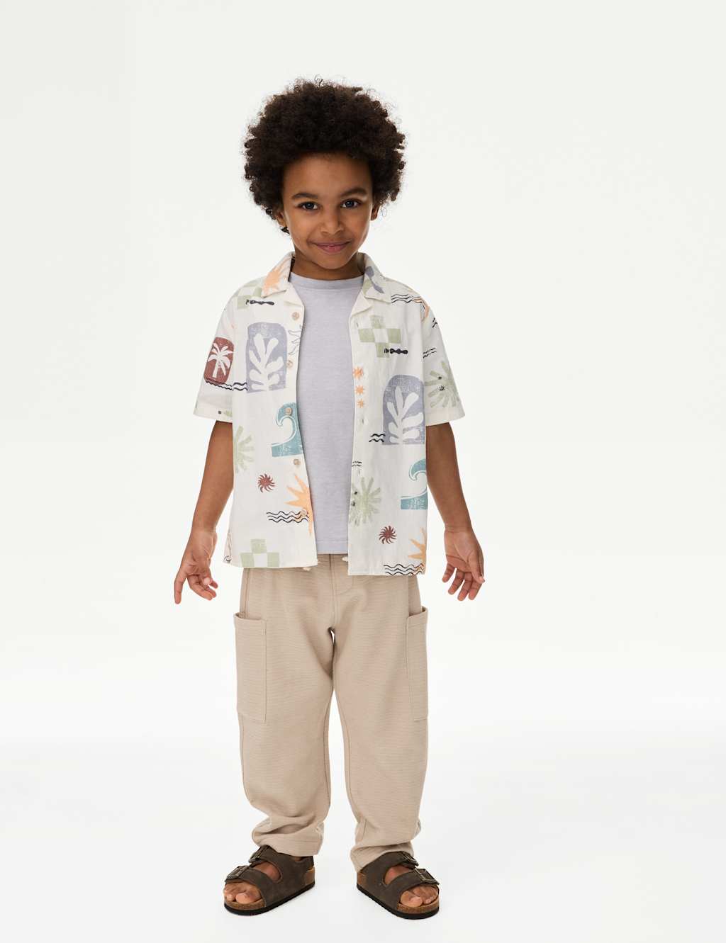 Cotton Rich Textured Trousers (1-8 Yrs) 3 of 6