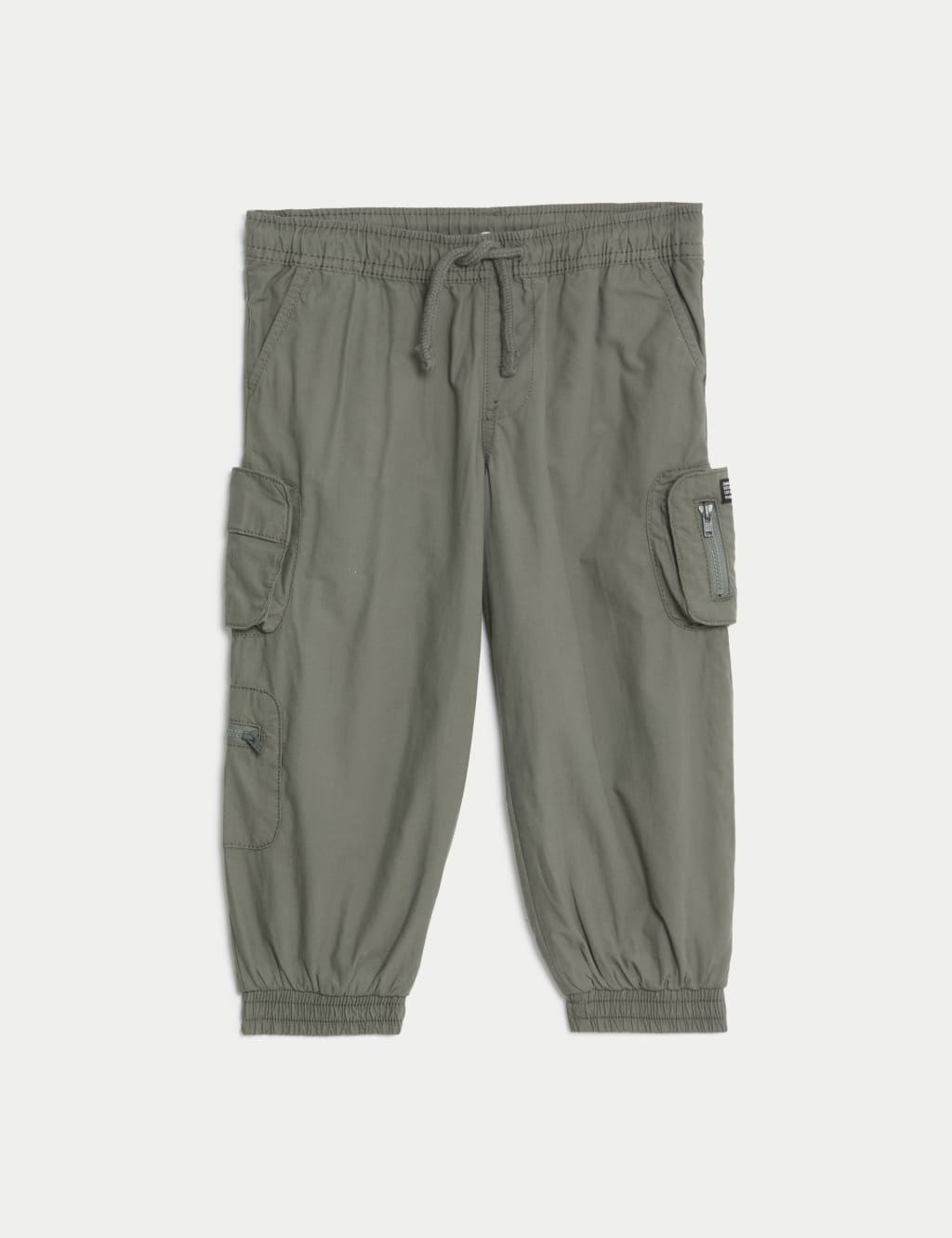 Pure Cotton Jersey Lined Parachute Trousers (2-8 Yrs) 2 of 5