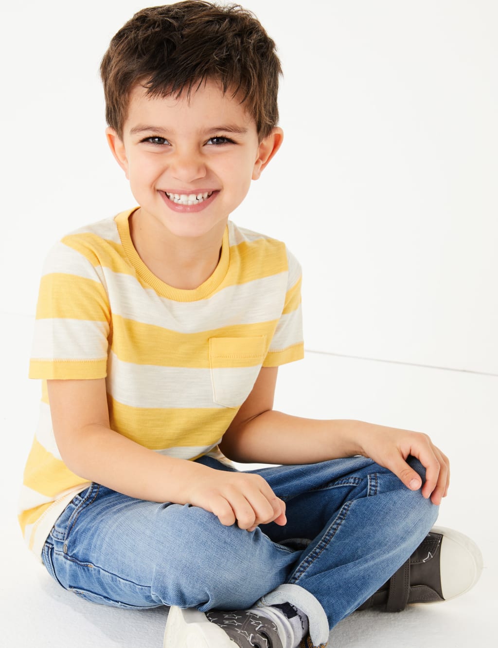 Cotton Striped T-Shirt (2-7 Years) 1 of 4