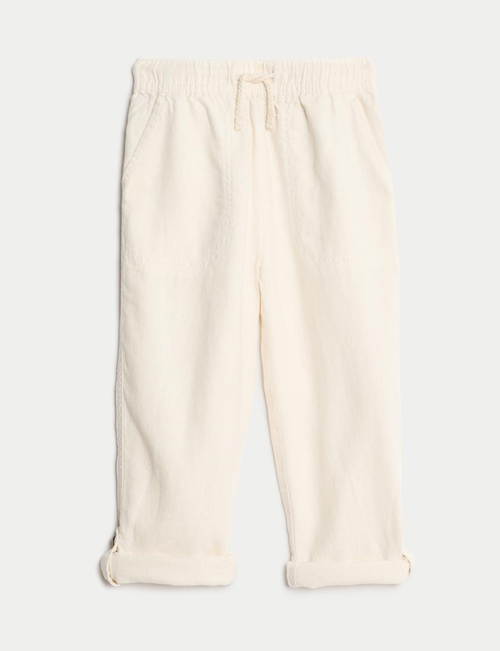 Linen Rich Trousers (2-8 Yrs) 2 of 7