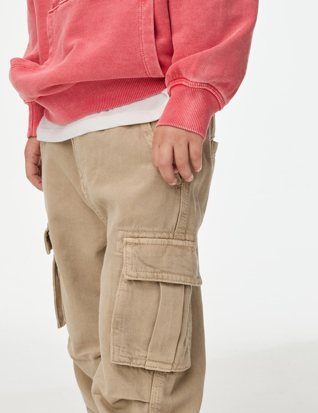 Pure Cotton Wide Leg Cargo Trousers (2-16 Yrs) 3 of 5