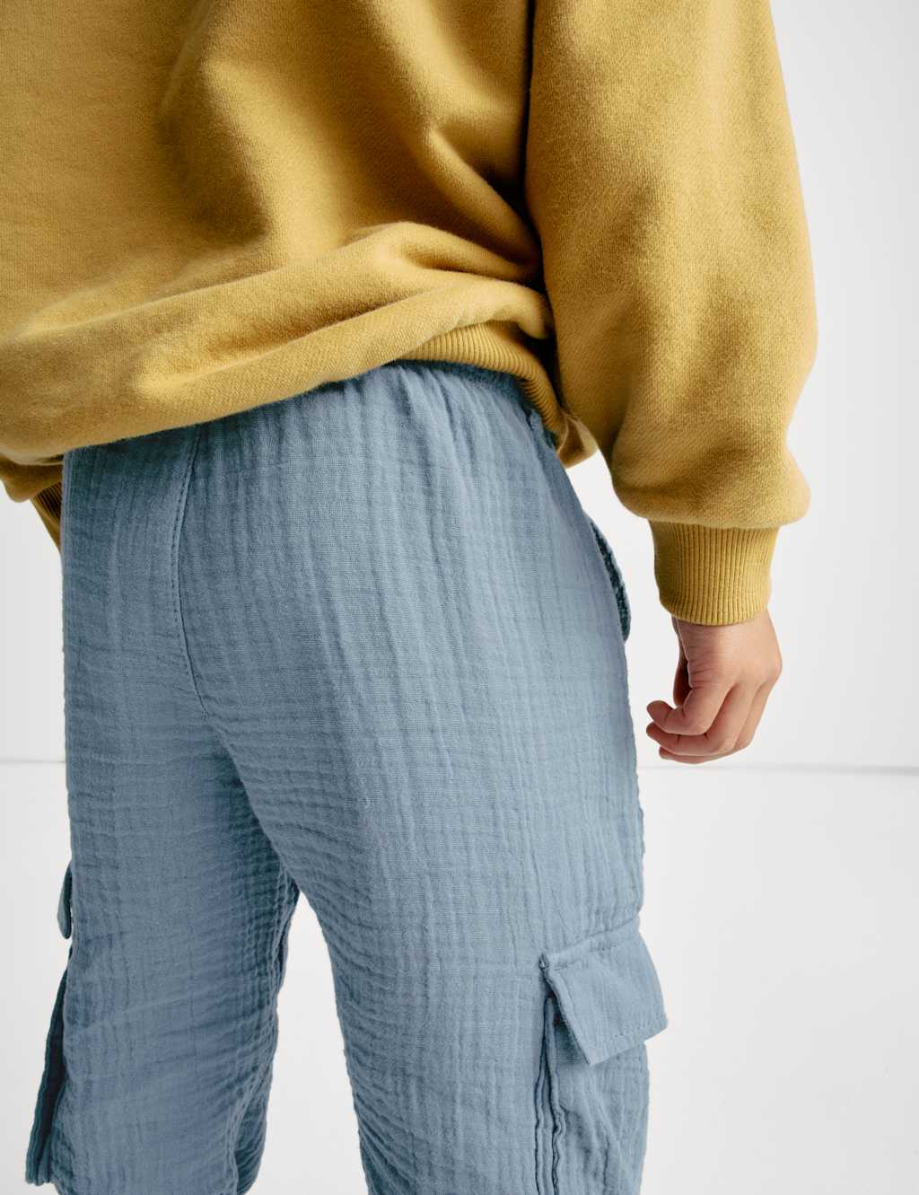 Pure Cotton Double Cloth Cargo Trousers (2-8 Yrs) 4 of 7