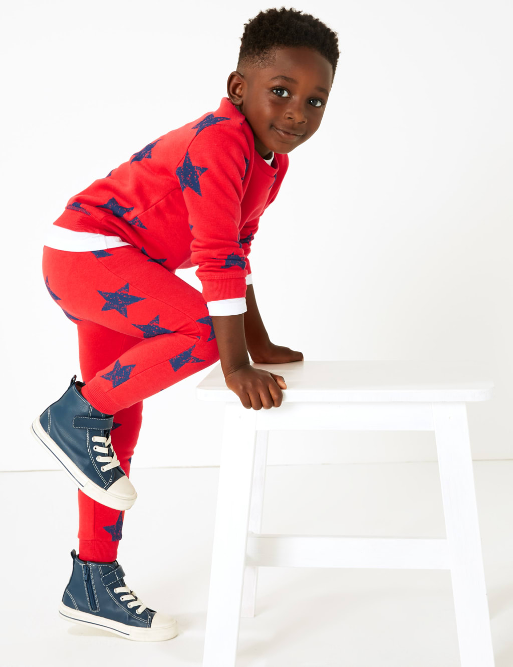 Star print joggers best sale