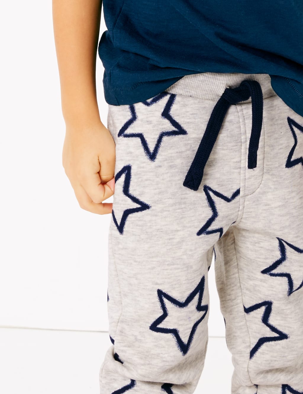 Cotton Rich Star Print Joggers 2 7 Years M S