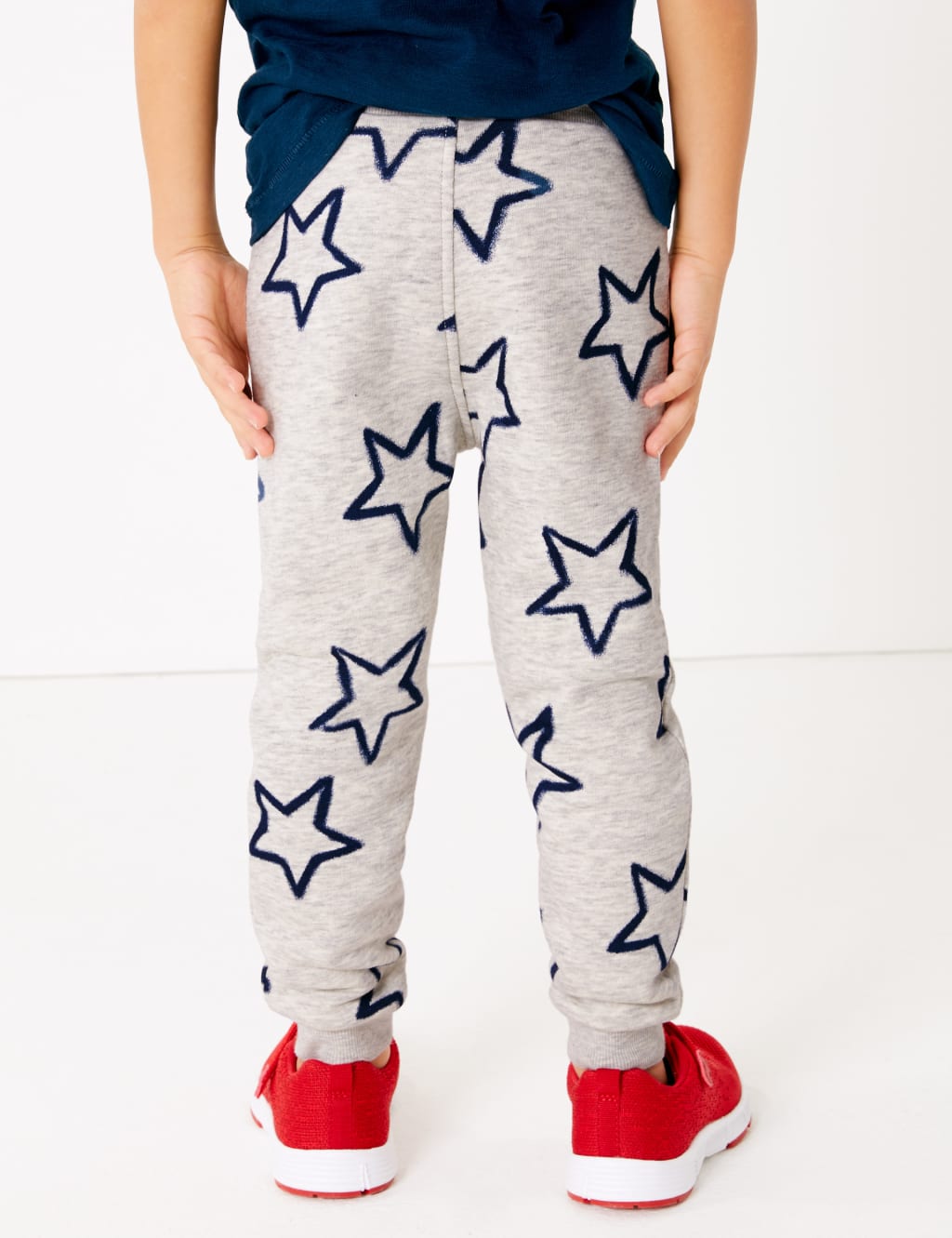 Cotton Rich Star Print Joggers 2 7 Years M S