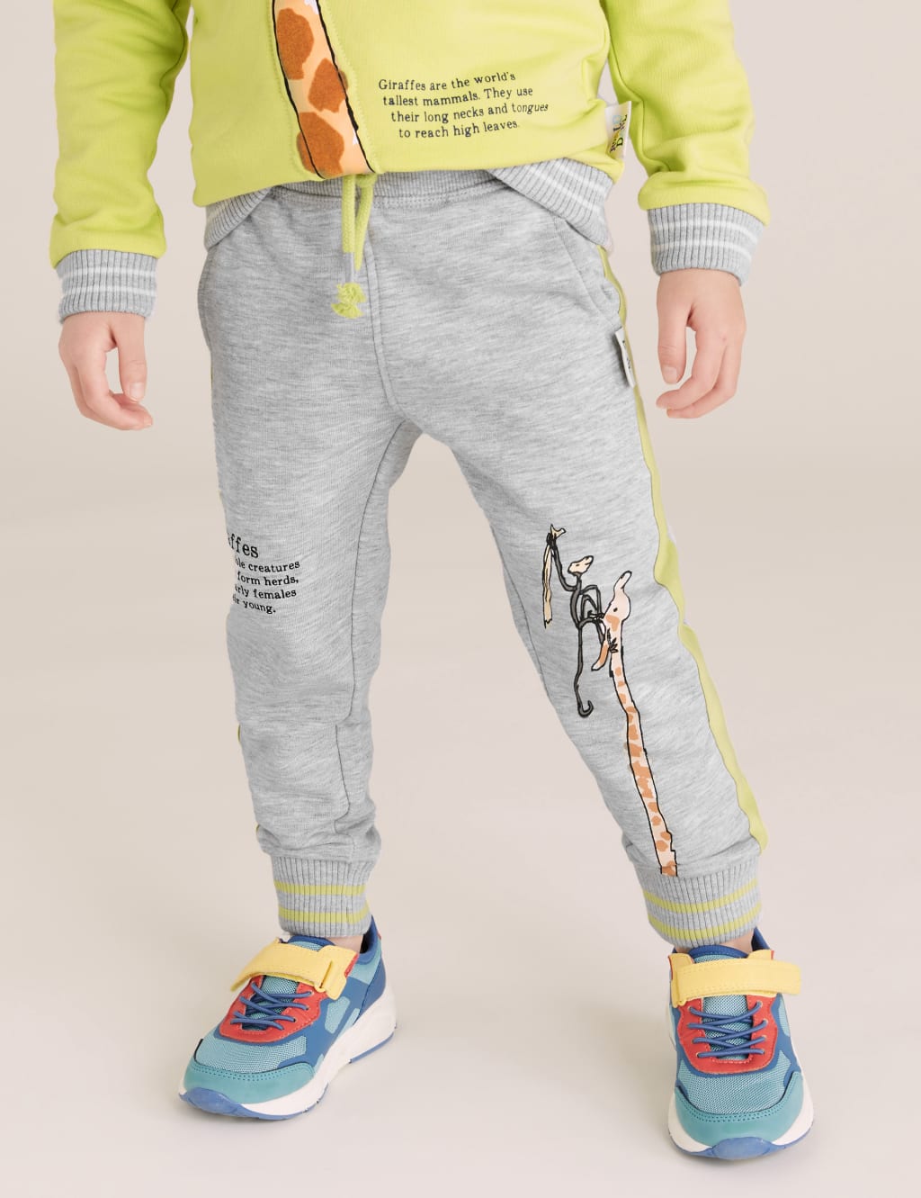 Roald Dahl™ & NHM™ Giraffe Cotton Joggers (2-7 Yrs) 5 of 7