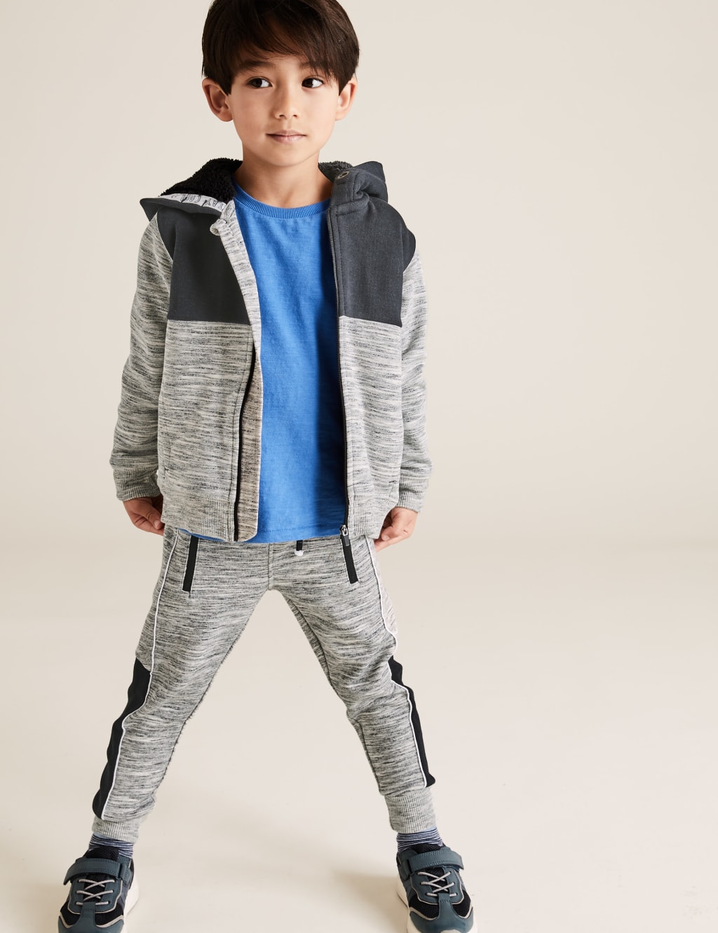 Cotton Side Stripe Joggers (2-7 Yrs) 3 of 5