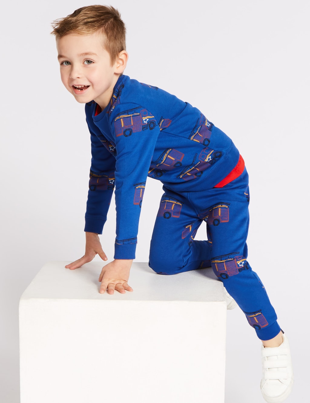 All Over Truck Print Joggers (3 Months - 7 Years) 1 of 4
