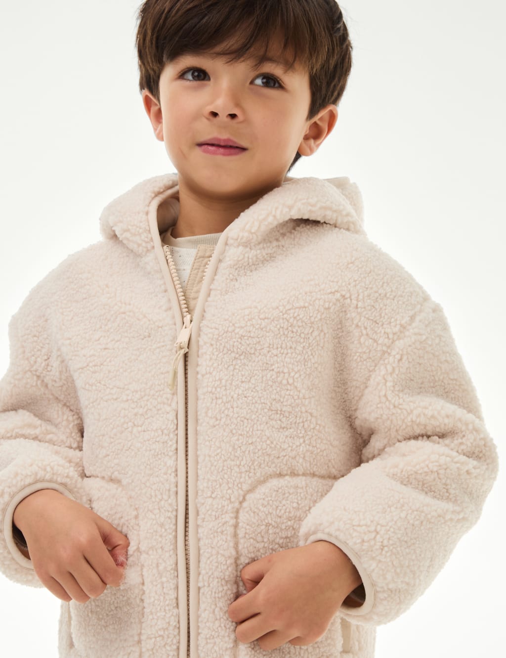 Fleece Zip Through Hooded Top 2 8 Yrs