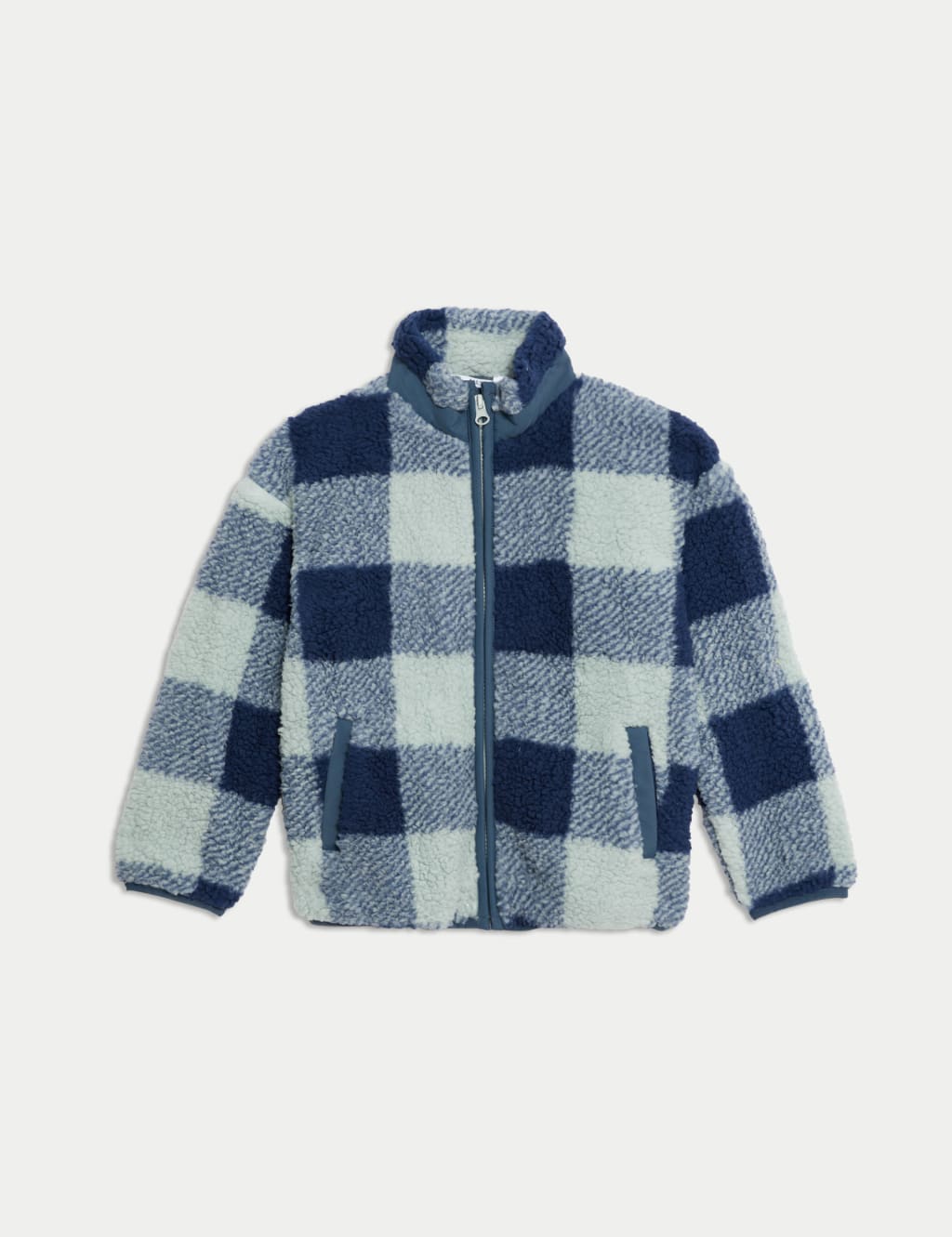 Borg Checked Jacket 2 8 Yrs