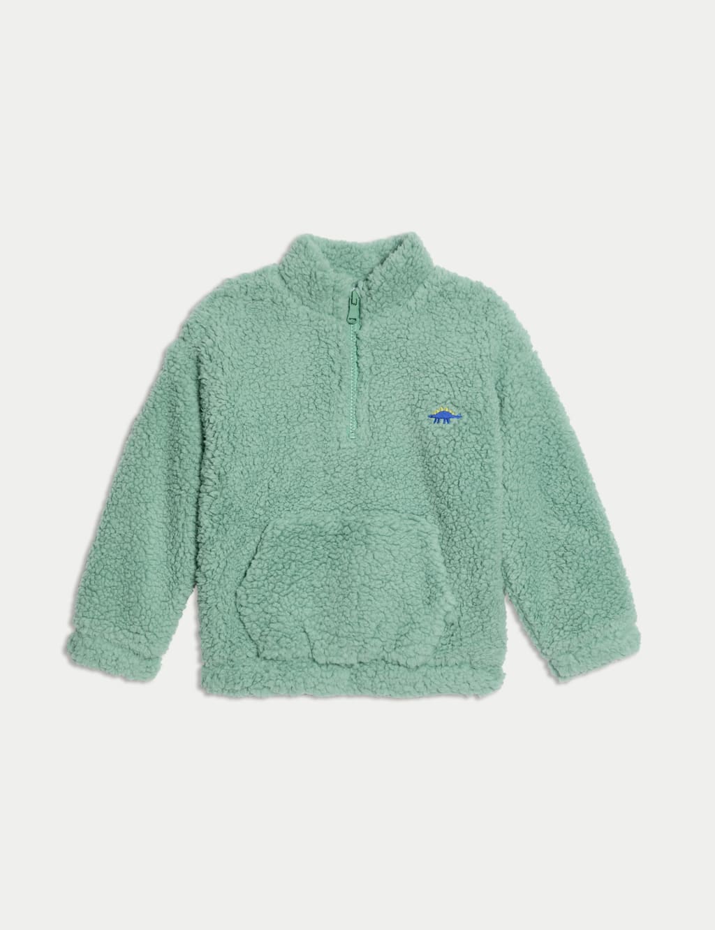 Borg Half Zip Dinosaur Jacket 2 8 Yrs M S Collection M S