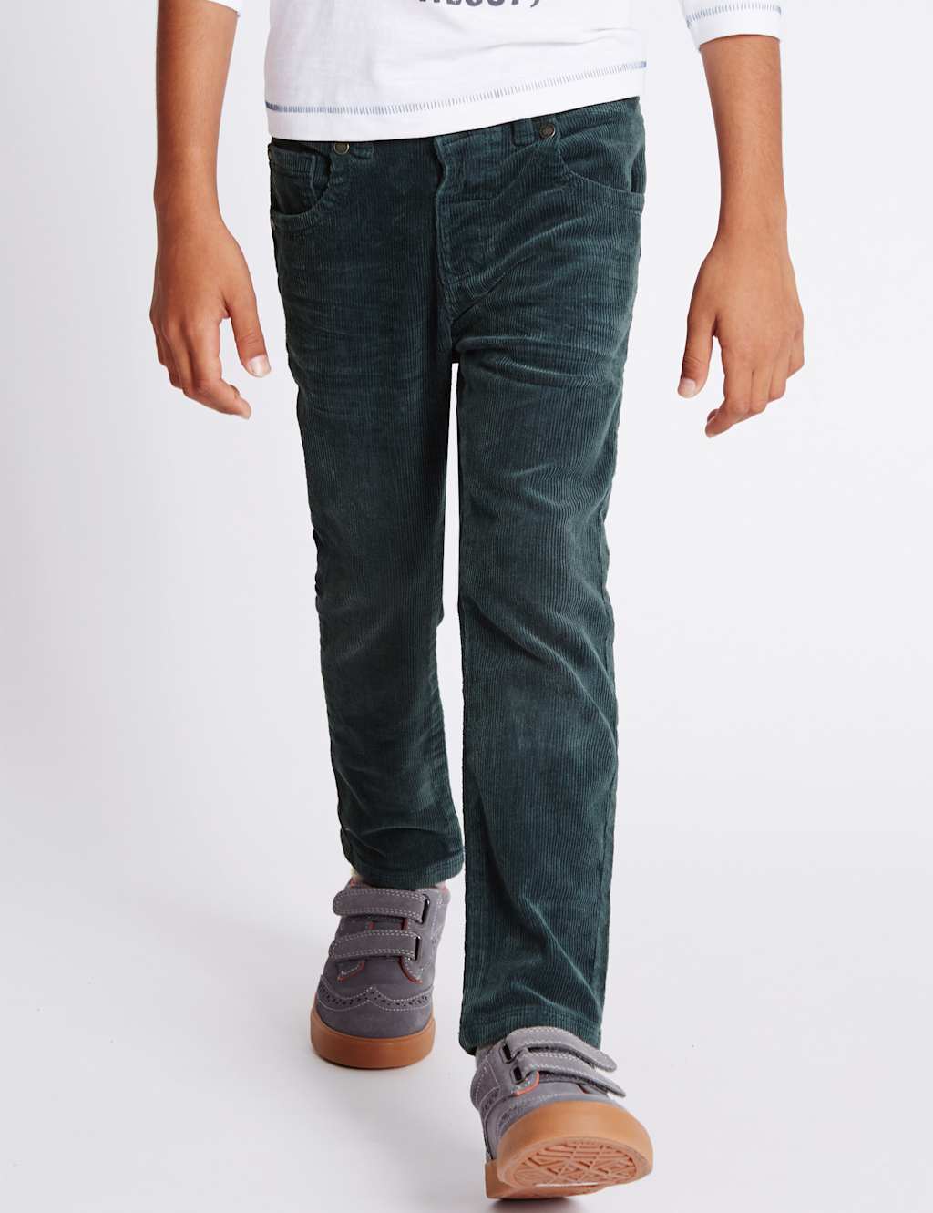 Cotton Rich Ribbed Waist Cord Trousers  (1-7 Years) 1 of 5