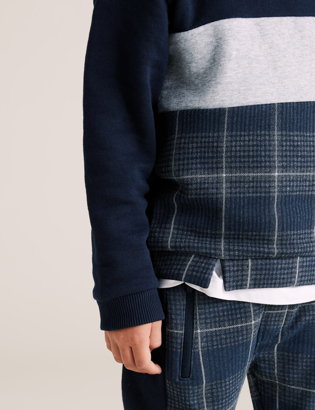 Cotton Checked Sweatshirt (2-7 Yrs) 3 of 4
