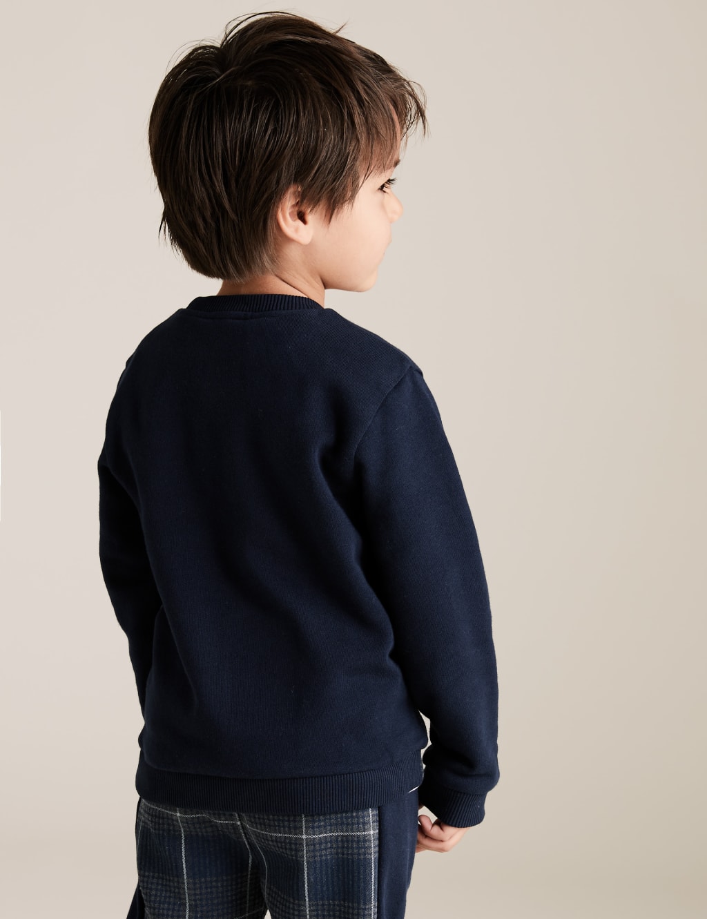 Cotton Checked Sweatshirt (2-7 Yrs) 4 of 4