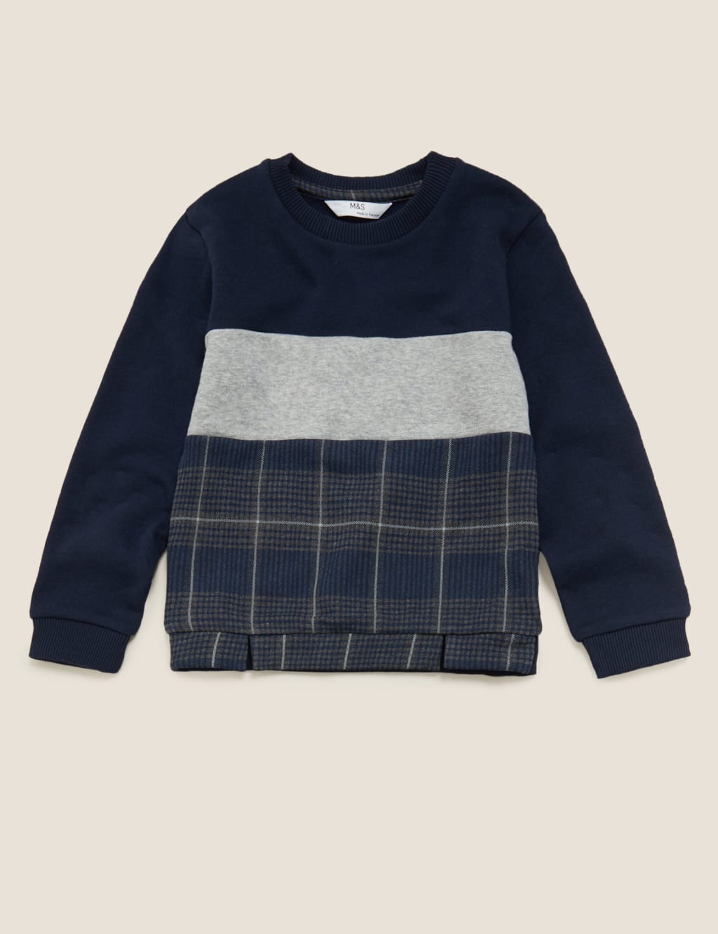 Cotton Checked Sweatshirt (2-7 Yrs) 2 of 4