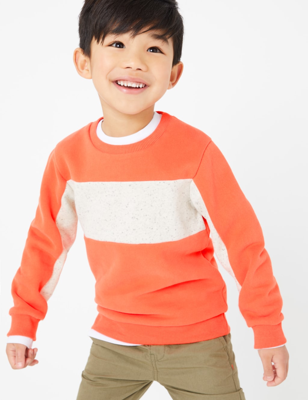 Cotton Rich Colourblock Sweatshirt (2-7 Years) 3 of 4