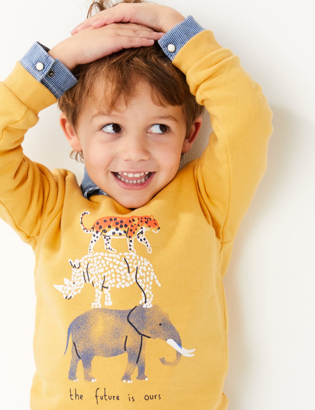 Animal Stack Sweatshirt (2-7 Years) 1 of 4
