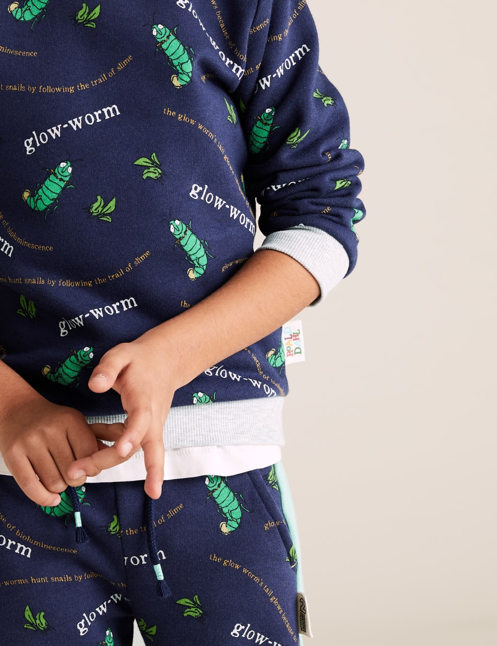 Roald Dahl™ & NHM™ Glow Worm Sweatshirt (2-7 Yrs) 5 of 6