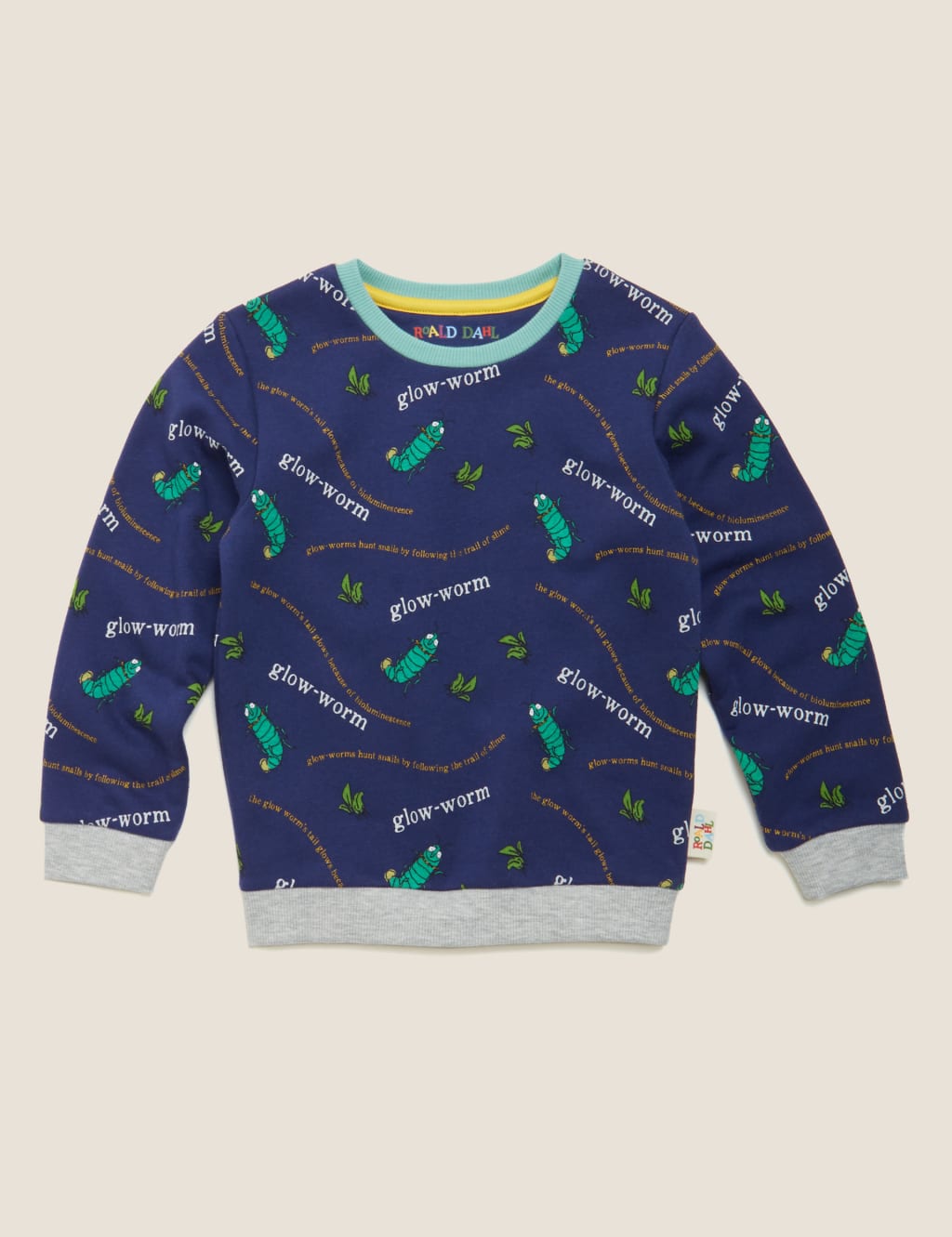 Roald Dahl™ & NHM™ Glow Worm Sweatshirt (2-7 Yrs) 2 of 6