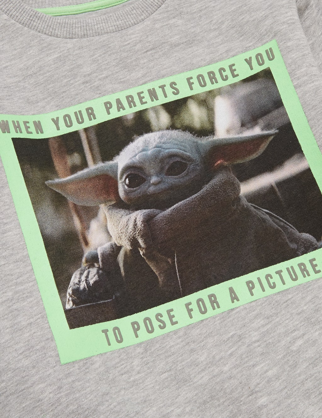 Cotton Rich Star Wars Baby Yoda Sweatshirt 2 7 Yrs M S Collection M S