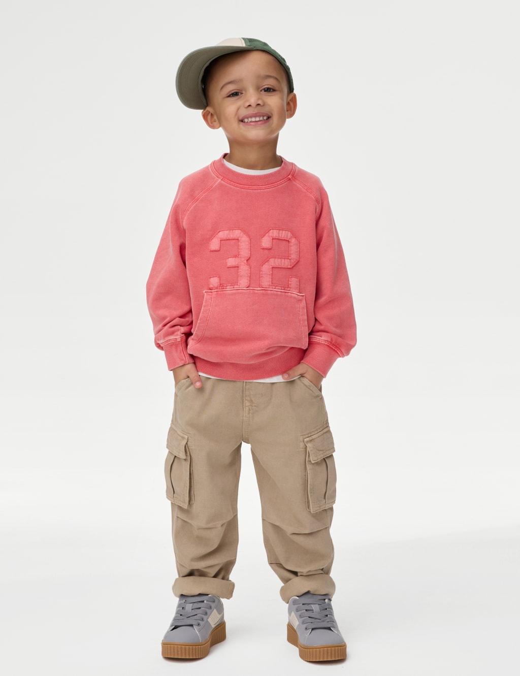 Pure Cotton 32 Slogan Sweatshirt (2-8 Yrs) 3 of 5