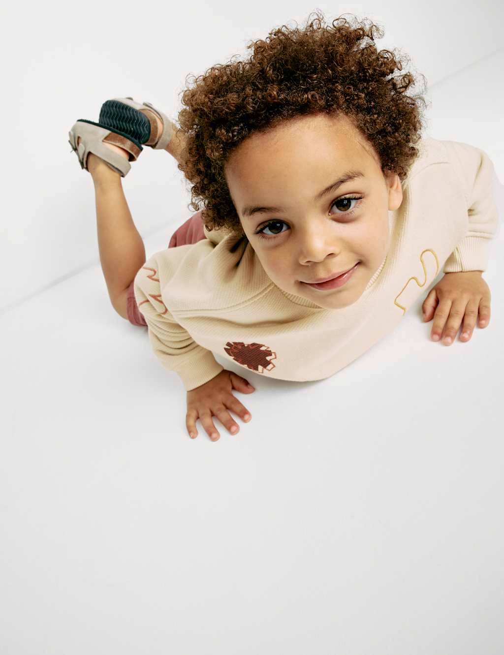 Cotton Rich Embroidered Sweatshirt (2-8 Yrs) 3 of 8