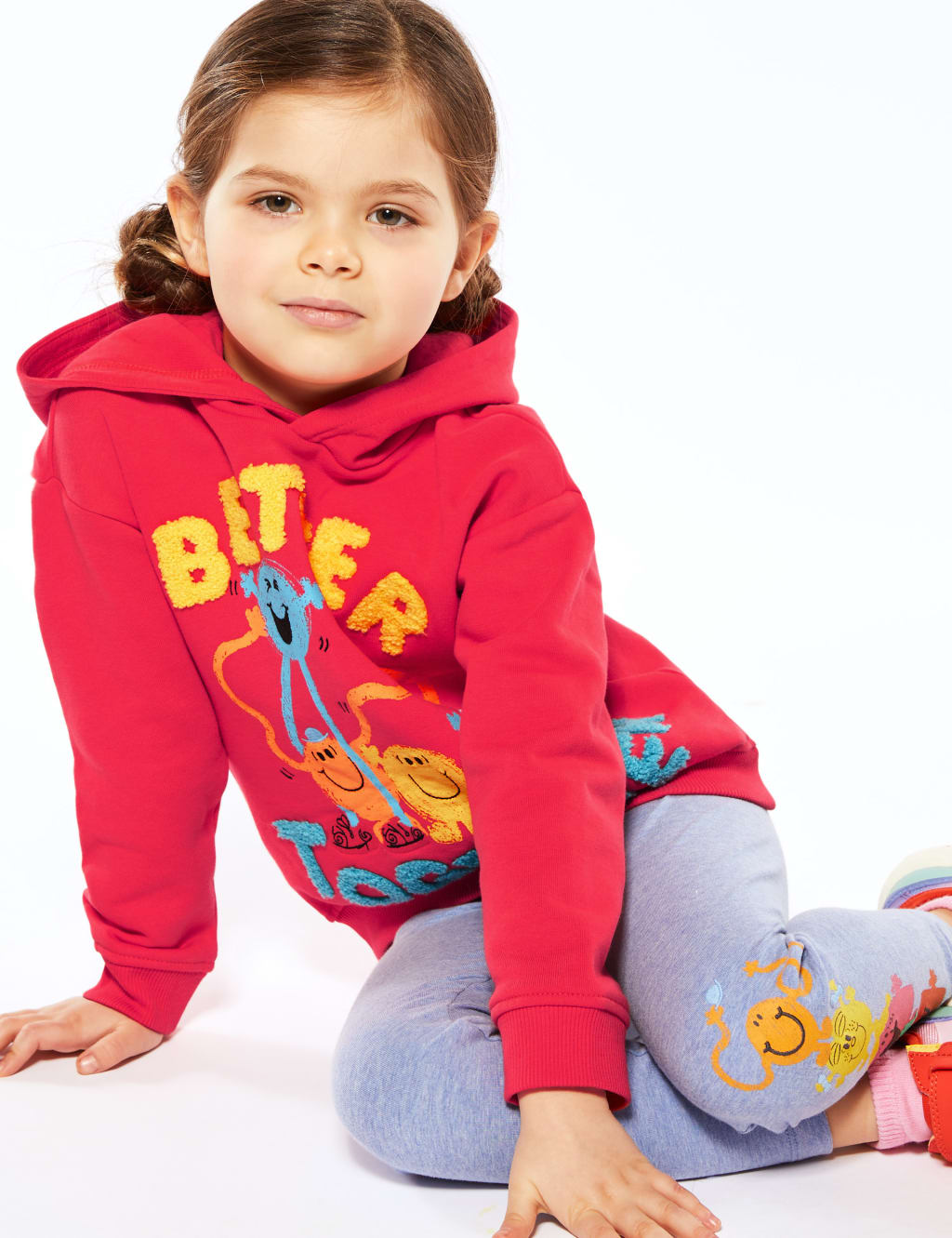 Cotton Mr Men Better Together Hoodie 2 7 Yrs M S