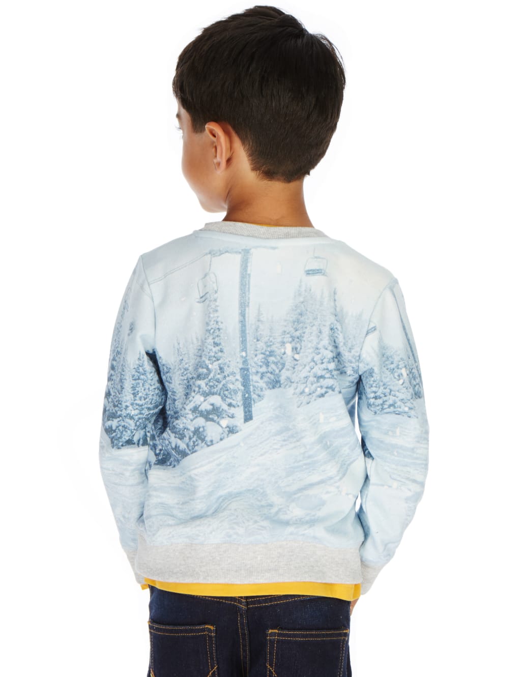 Crew Neck Penguin Print Christmas Jumper (1-7 Years) 3 of 3