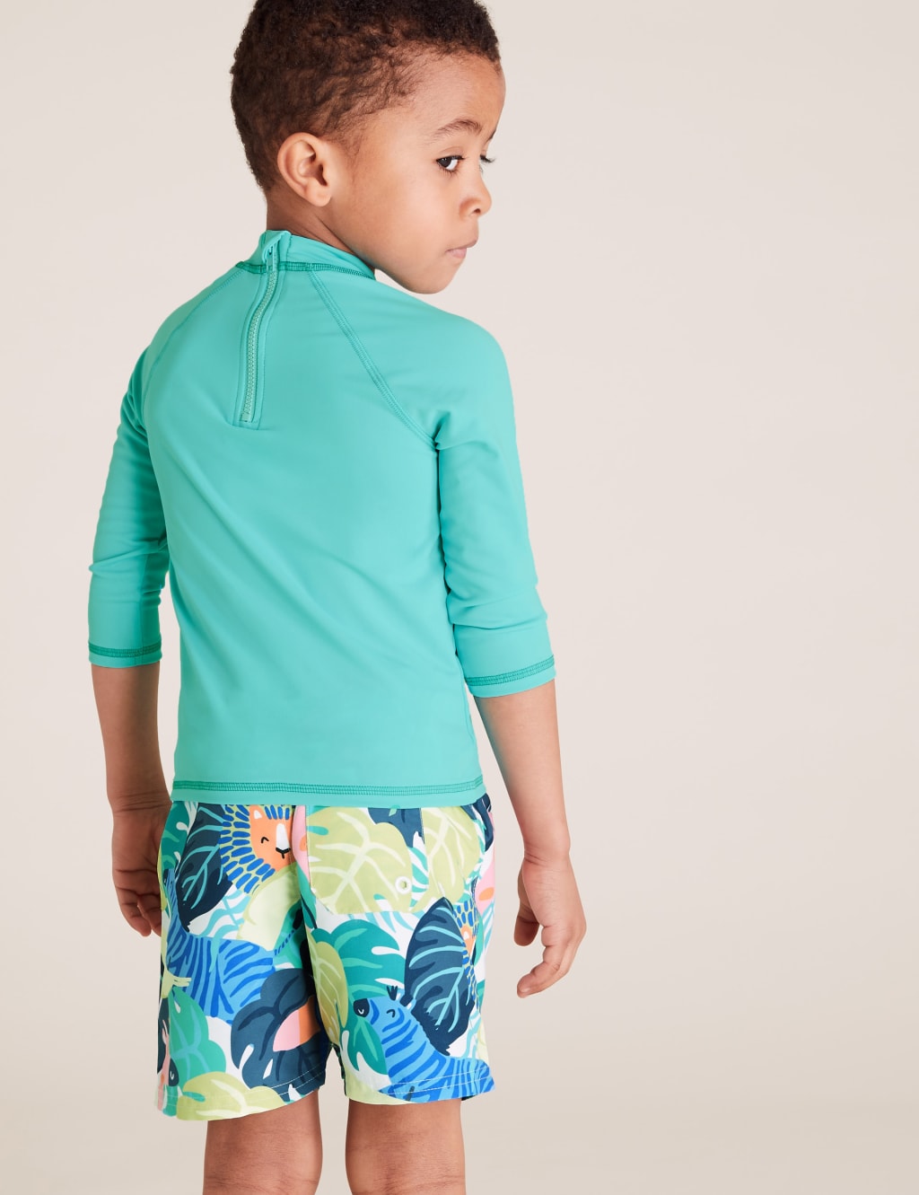 2pc Printed Swim Shorts Set (2-7 Yrs) 3 of 4