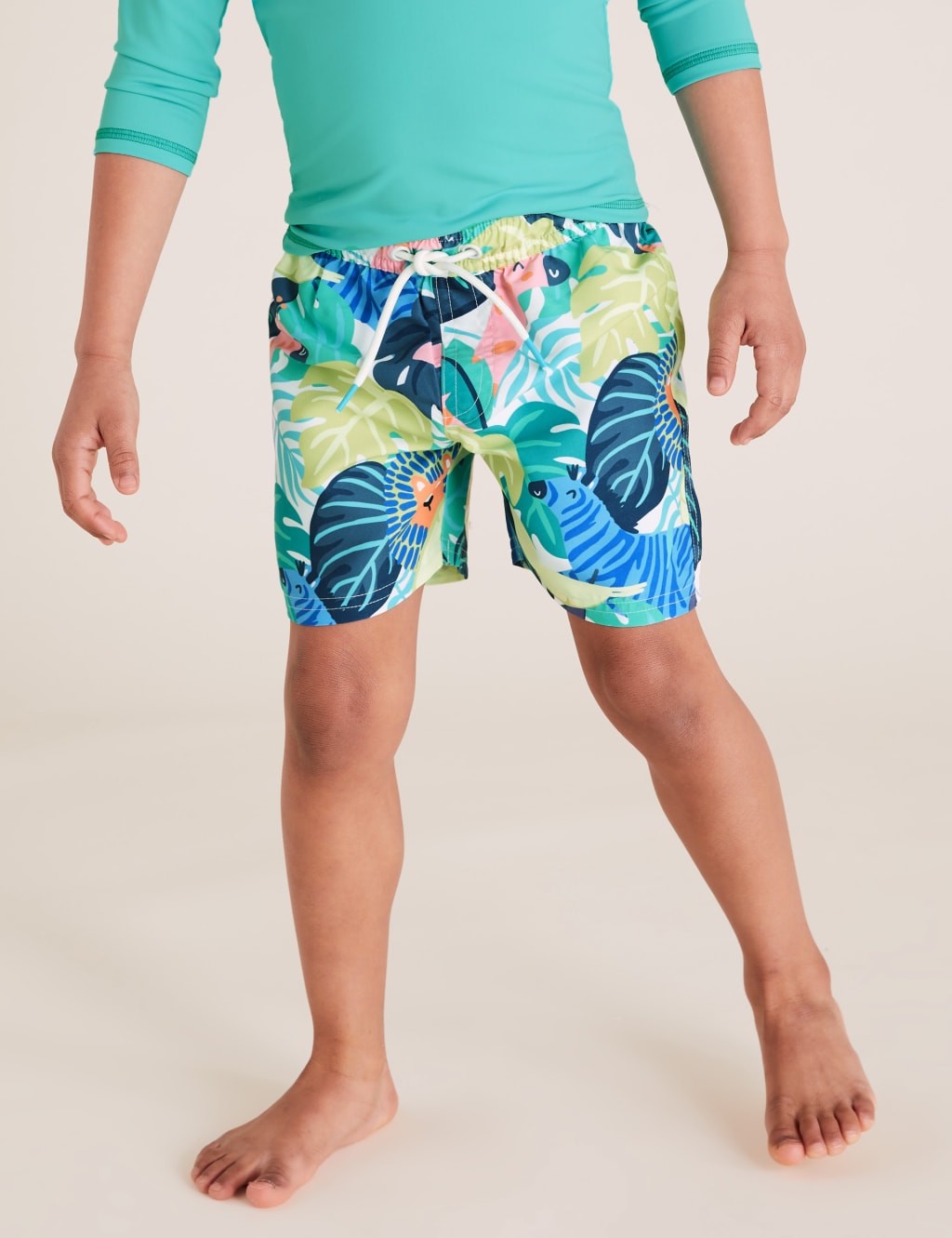 2pc Printed Swim Shorts Set (2-7 Yrs) 4 of 4