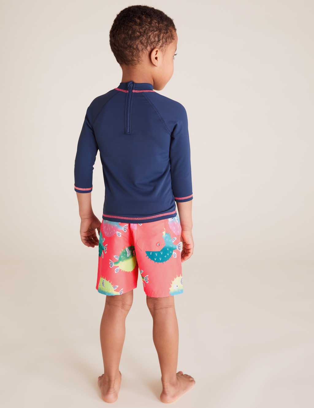 2pc Puffer Fish Swim Short Set (2-7 Yrs) 3 of 4
