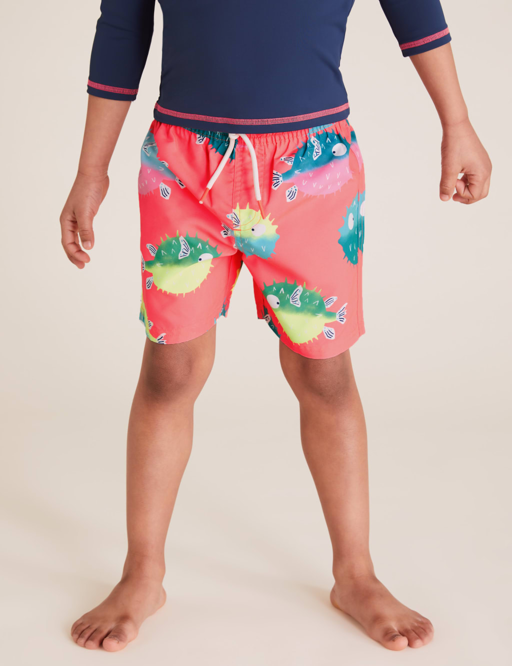 2pc Puffer Fish Swim Short Set (2-7 Yrs) 4 of 4