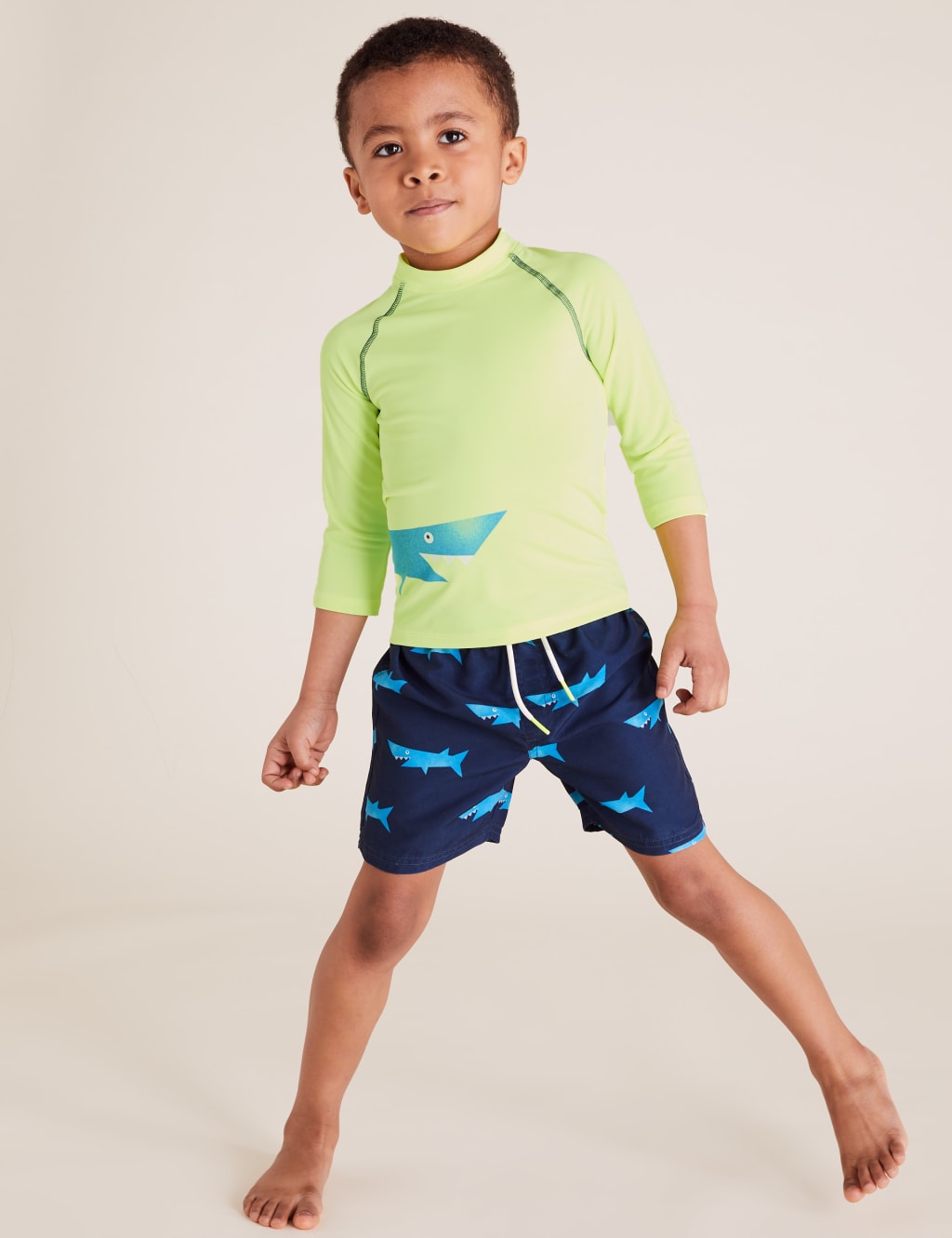 2pc Shark Swim Set (2-7 Yrs) 1 of 5