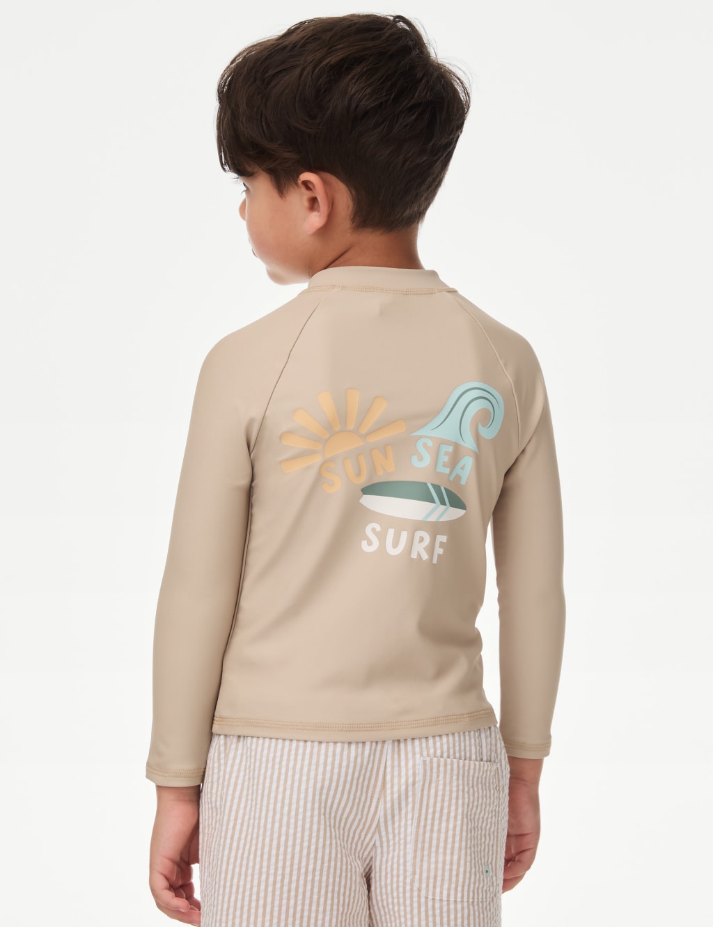 Sun Sea Surf' Slogan Long Sleeve Rash Vest (2-8 Yrs) 4 of 6