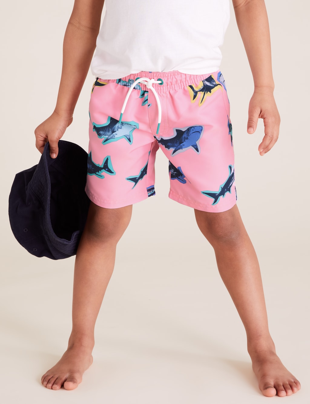 Shark Print Swim Shorts (2-7 Yrs) 3 of 4