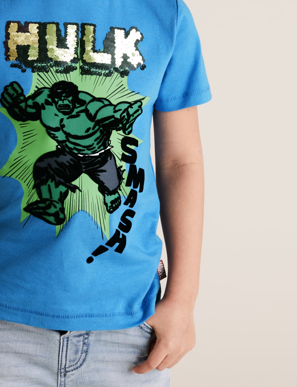 Sequin superhero shirt shop