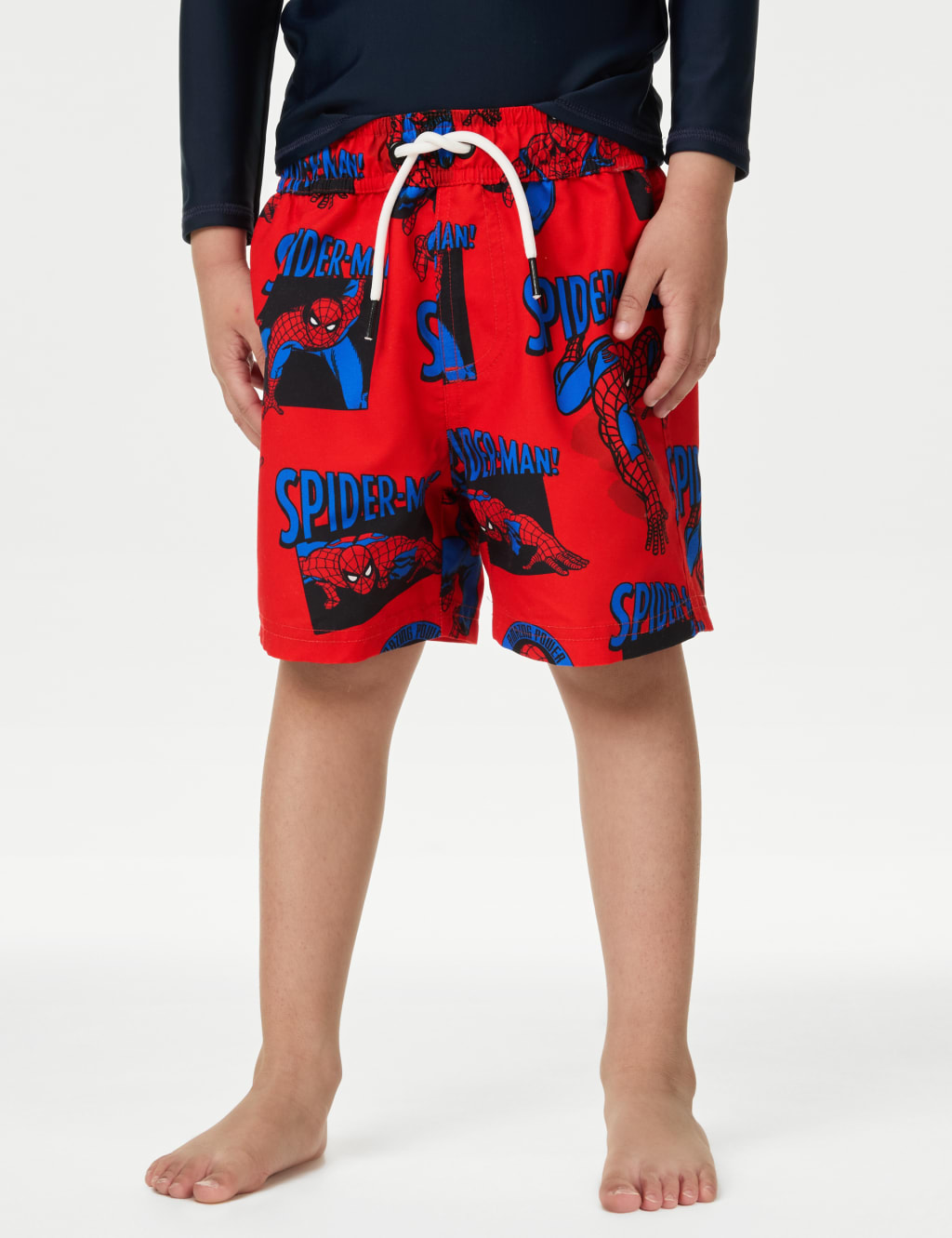 Boys spiderman swim trunks shop