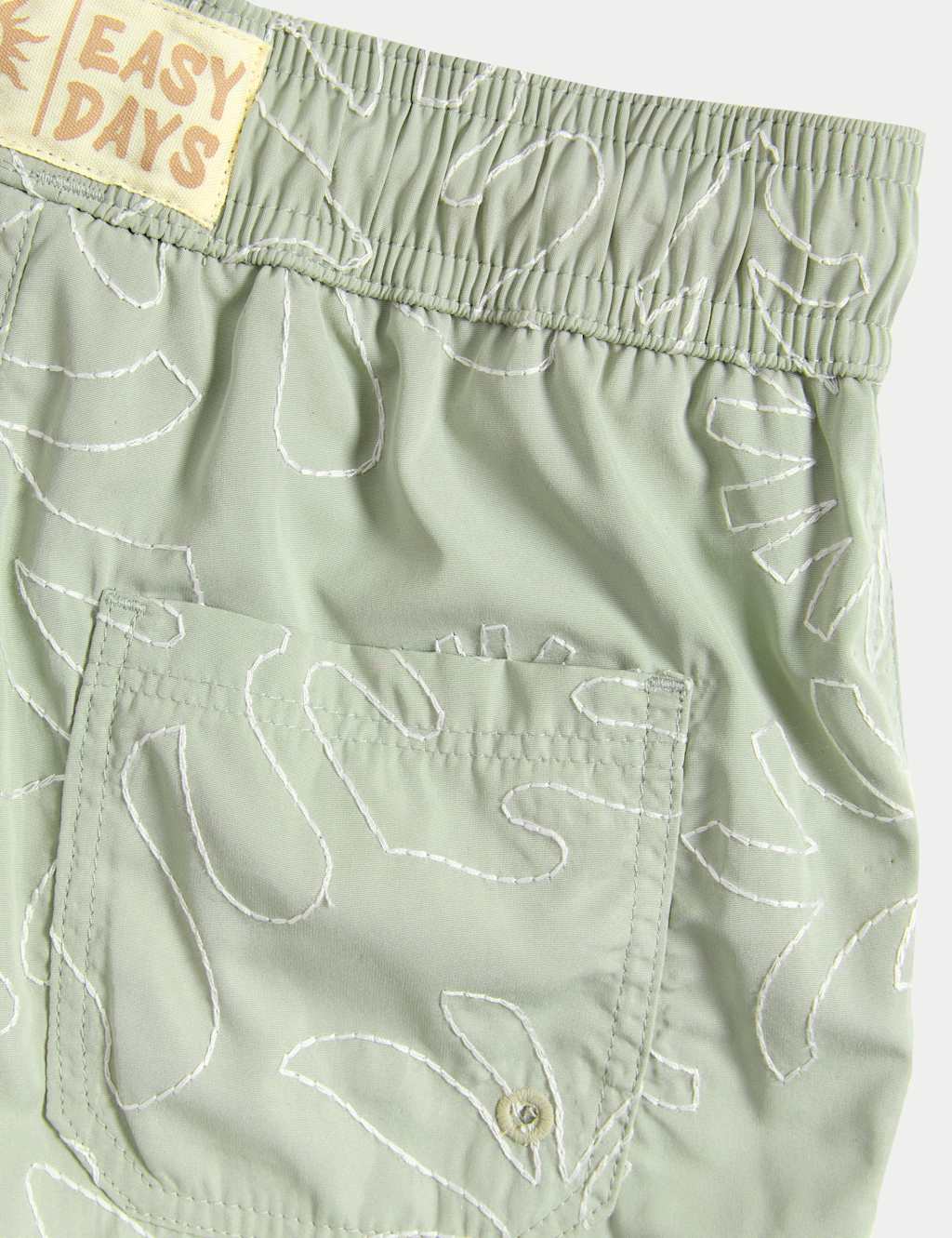 Embroidered Leaf Swim Shorts (2-8 Yrs) 3 of 3