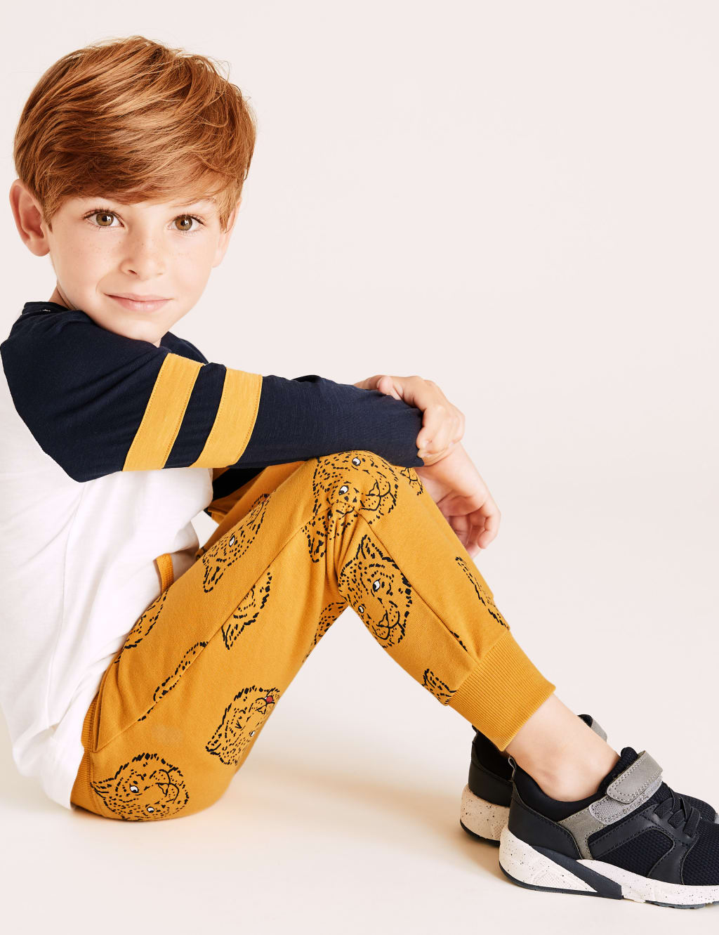 Regular Cotton Rich Tiger Face Joggers (2-7 Yrs) 3 of 5