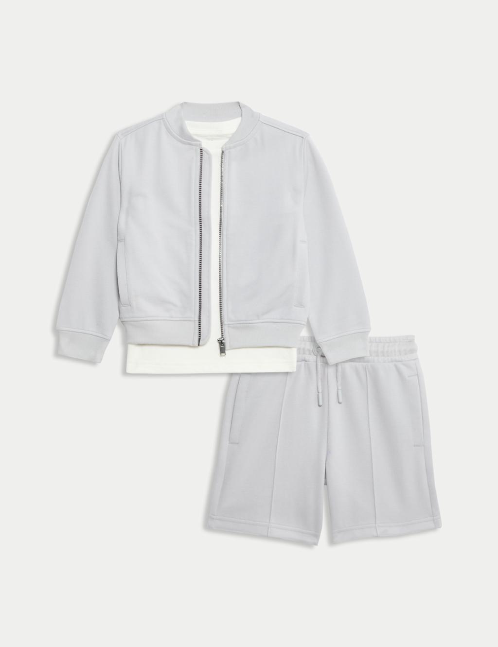 3pc Cotton Blend Top & Bottom Outfit (2-8 Yrs) 2 of 6
