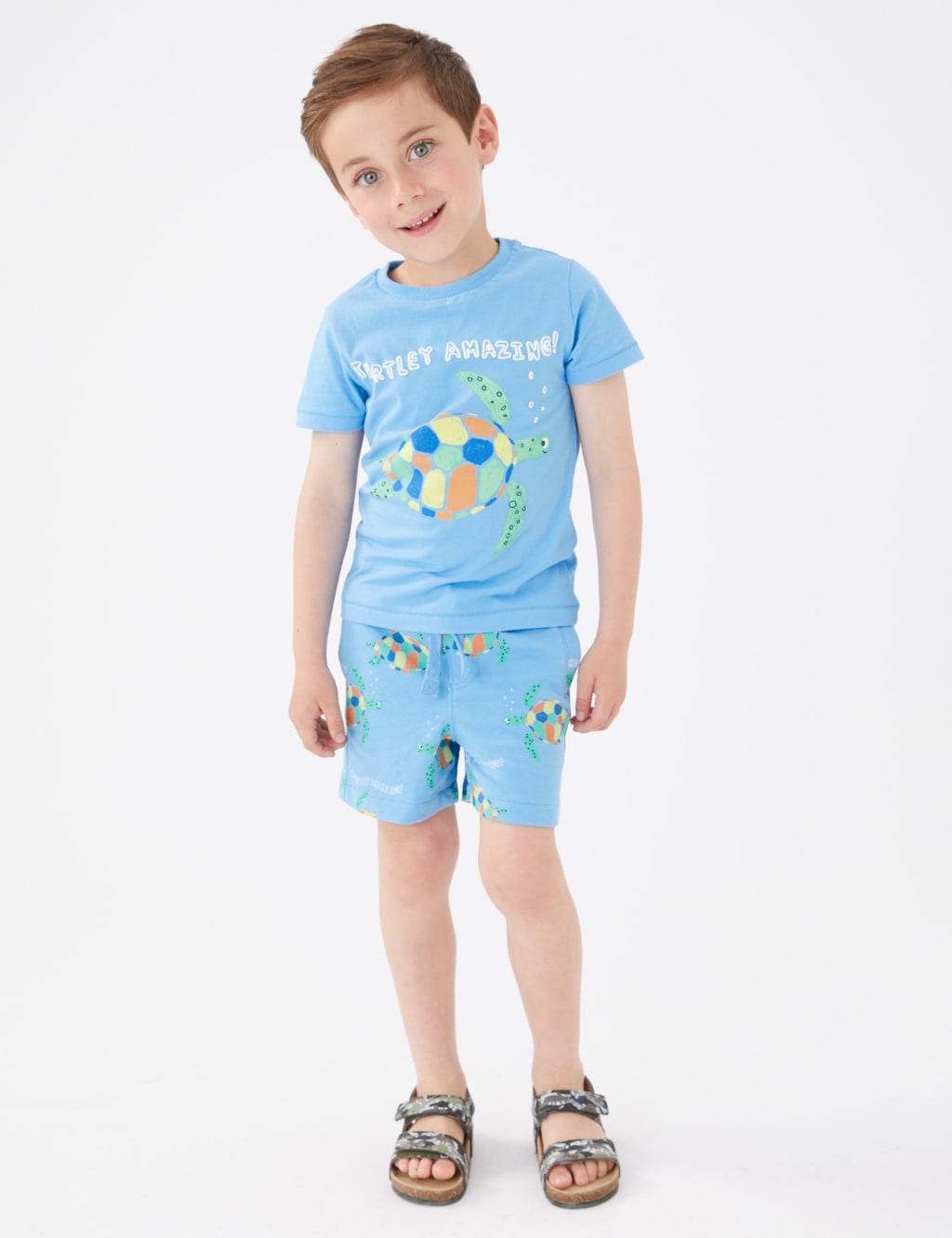 Cotton Rich Turtle Top & Bottom Outfit (2-7 Yrs) 3 of 5