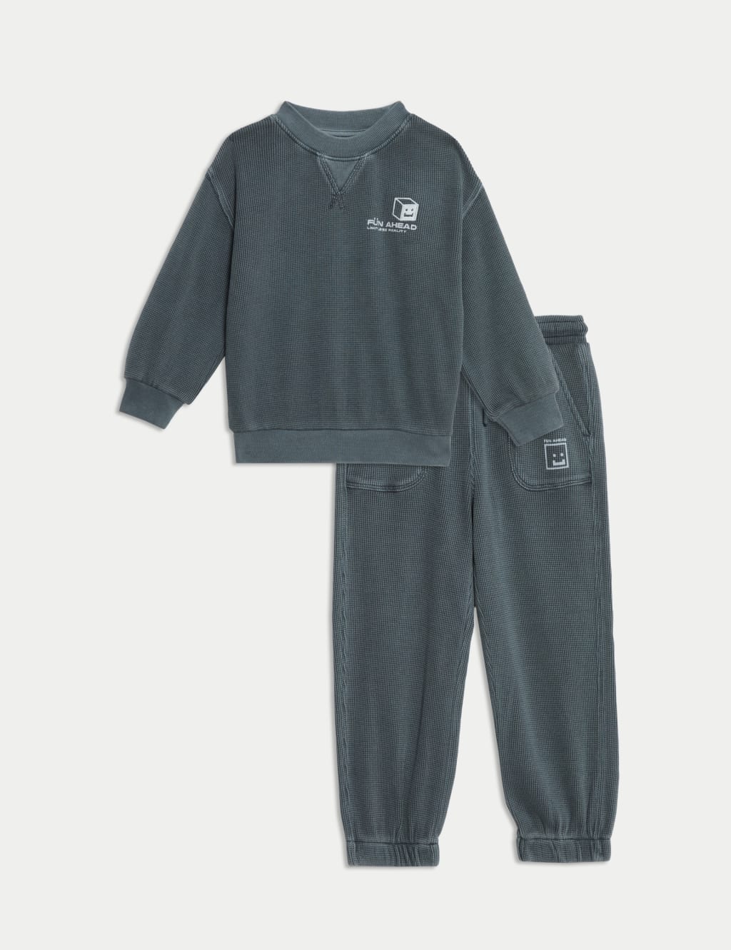 2pc Pure Cotton Waffle Top & Bottom Outfit (6 Mths-15 Yrs) 2 of 5