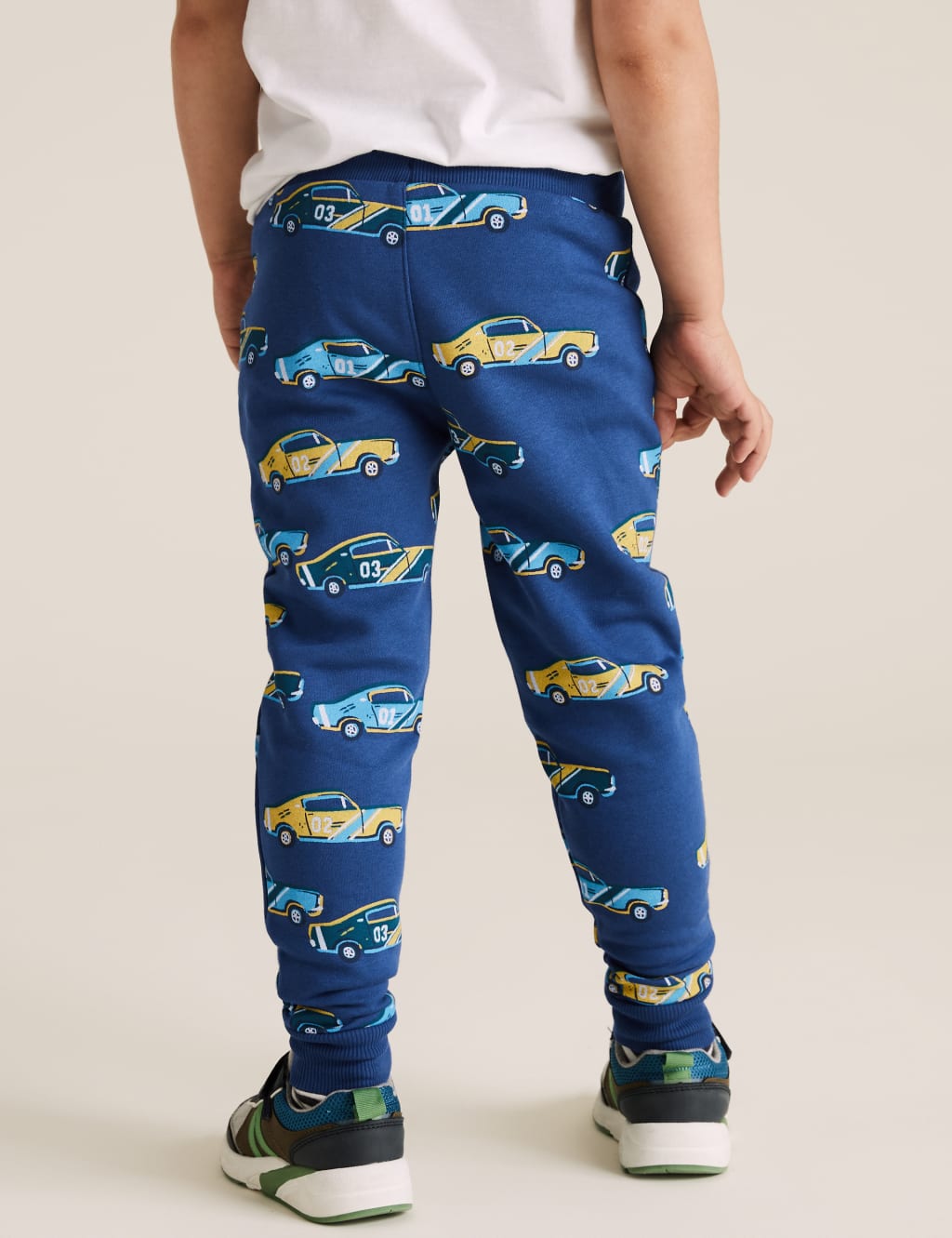 Organic Cotton Car Print Joggers (2-7 Yrs) 5 of 5