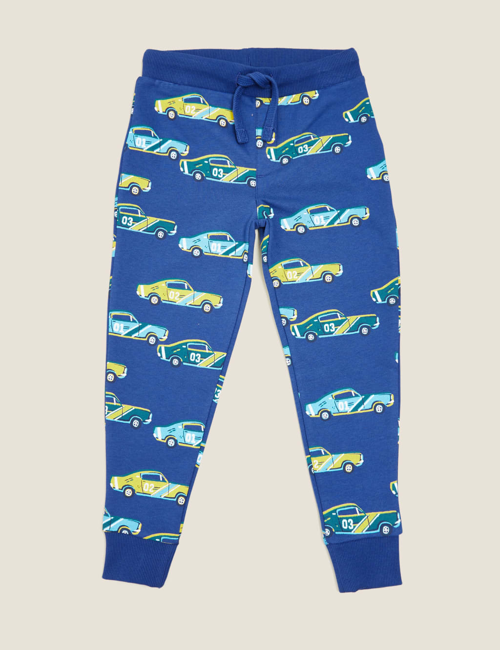 Organic Cotton Car Print Joggers (2-7 Yrs) 2 of 5