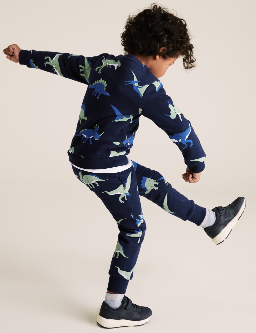 Organic Cotton Neon Dinosaur Joggers (2-7 Yrs) 3 of 5